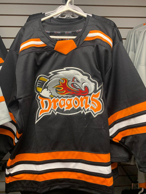 Dragons Black Home Youth Jersey